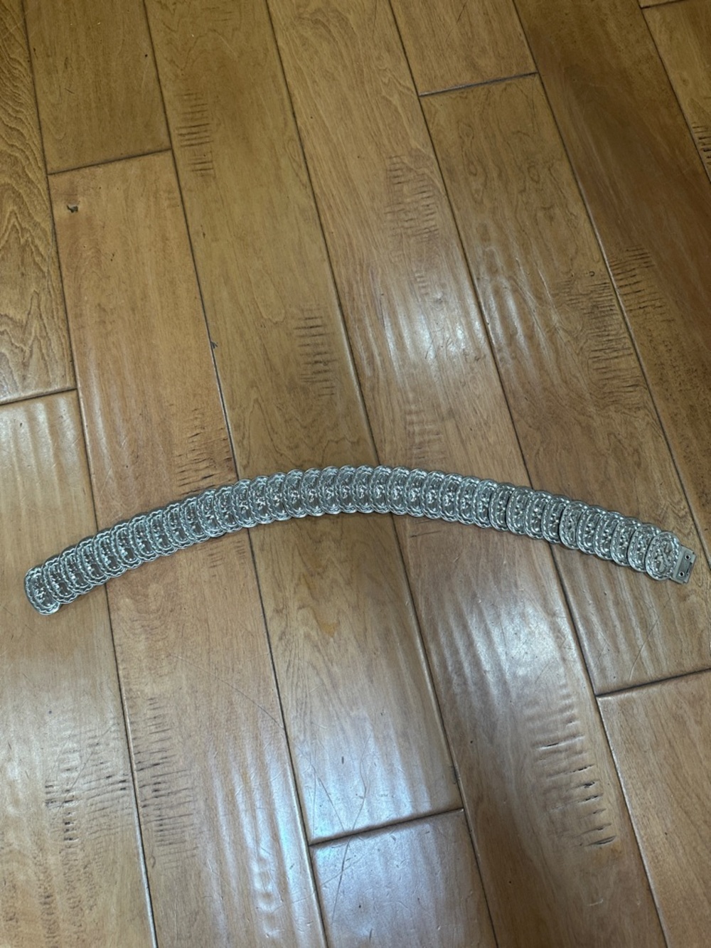 Silver Chain Link Bracelet - Wide Statement Bracelet